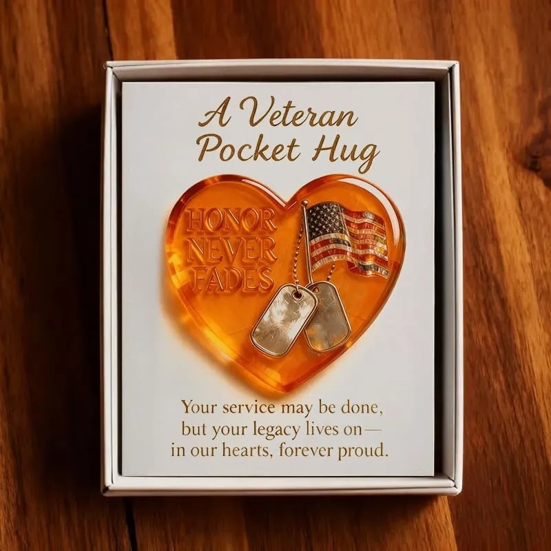 🌲Christmas & Veterans Day Gift🎖 Veteran Pocket Hug – “Honor Never Fades”