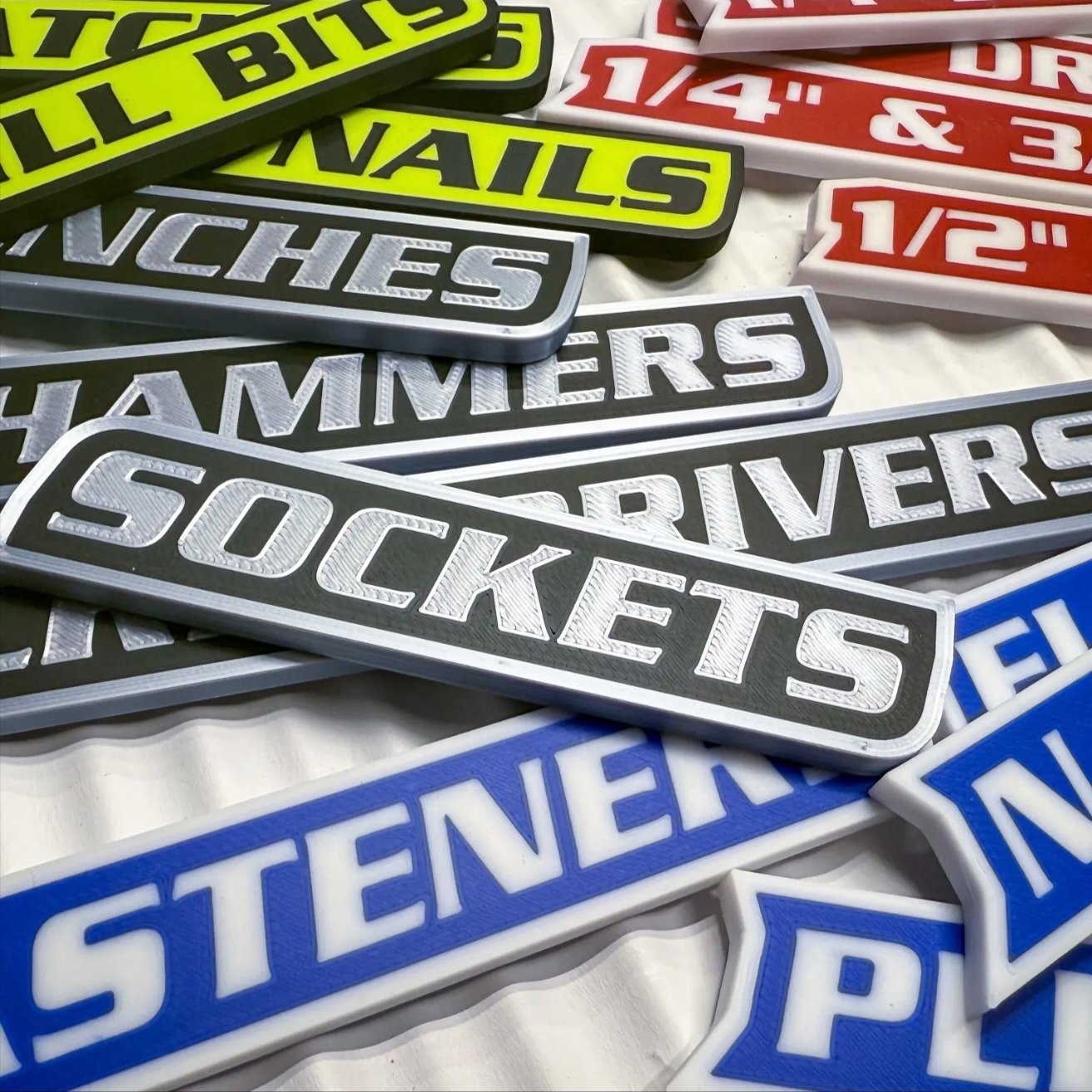 🔥Hot Sale 49% off🌟12 Pack of  Magnetic Toolbox Labels🔩