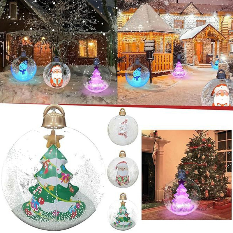 🎄Outdoor Christmas PVC Inflatable Decorated Ball🎄🎅 Perfect for yard & garden decor🎅